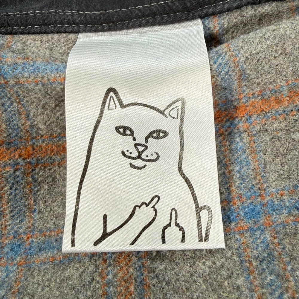 RipNDip Split Plaid Pants Mens/Uni 30" Wool Blend Two Tone Black Grey Streetwear - Picture 13 of 13